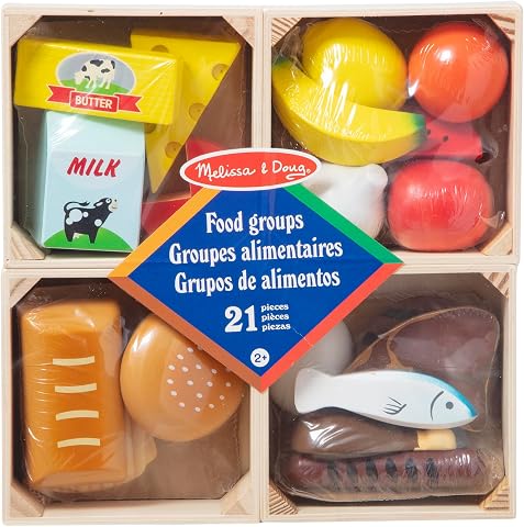 Melissa & Doug Wooden Food Groups product and packaging