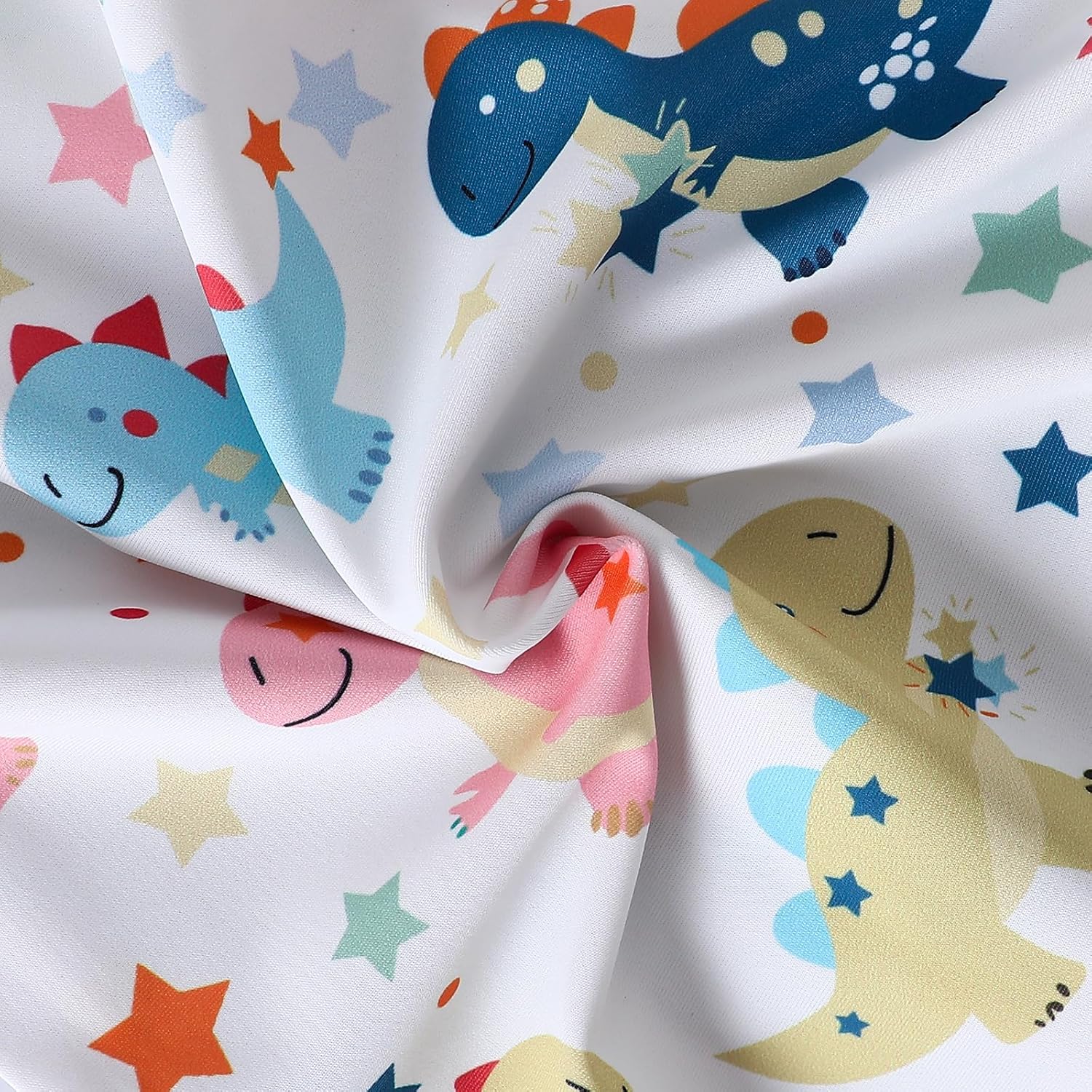 Boys Short Sleeve One Piece Swimsuit Cute Dinosaur Zipper Summer Beach Bathing Suit
