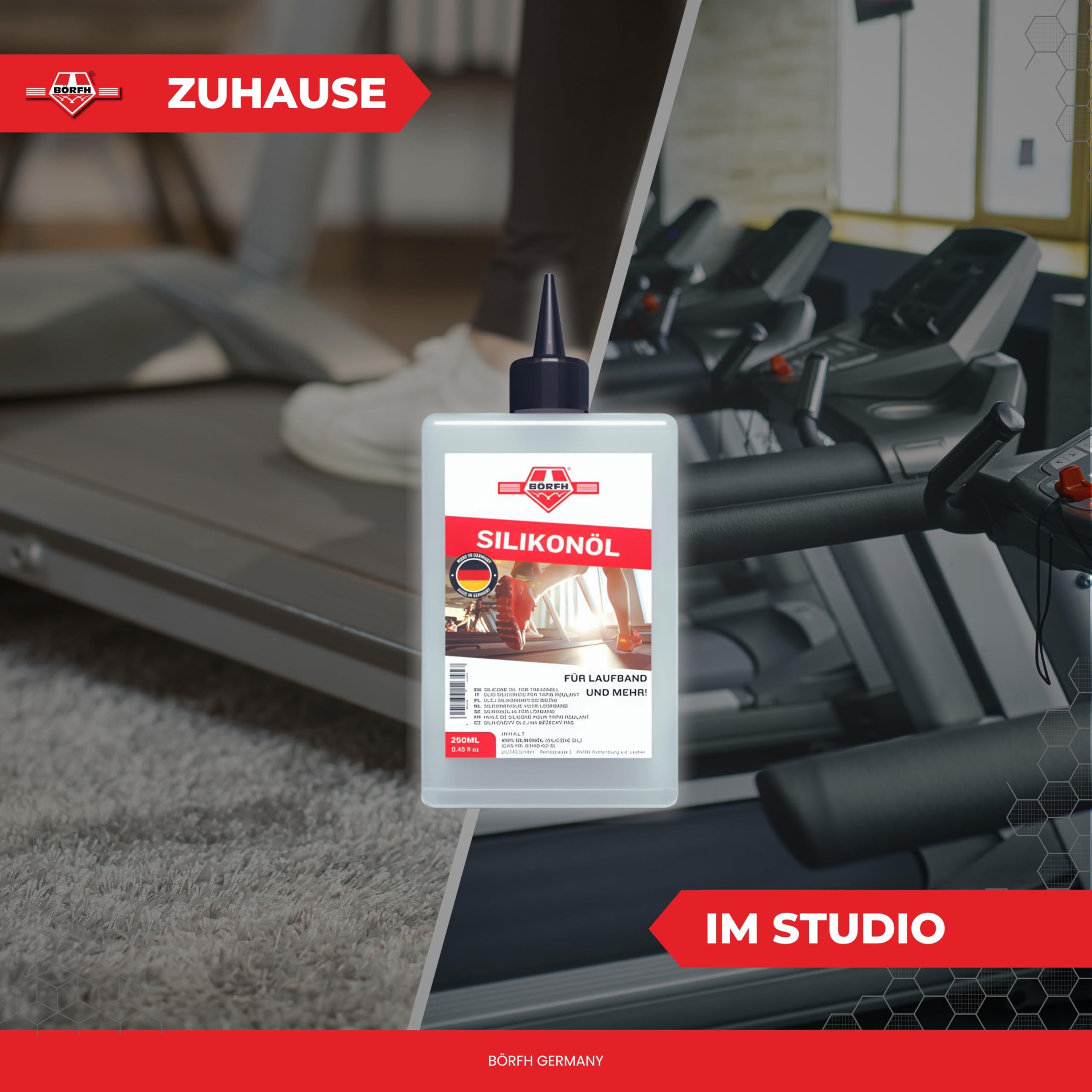 Huile pour tapis de course 250 ml – Huile de silicone pure pour tapis de course et équipements de sport, non toxique, idéale pour la maison et les artistes, tapis de course à huile de silicone,