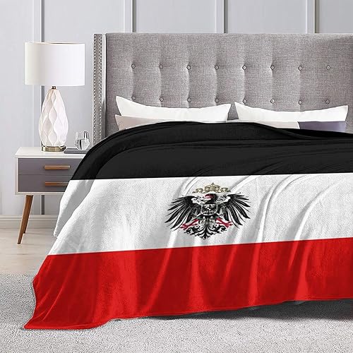 Miniatura 7 de Manta sherpa de franela suave con bandera del imperio alemán, manta ligera y acogedora para sofá y cama, 80 x 60 pulgadas