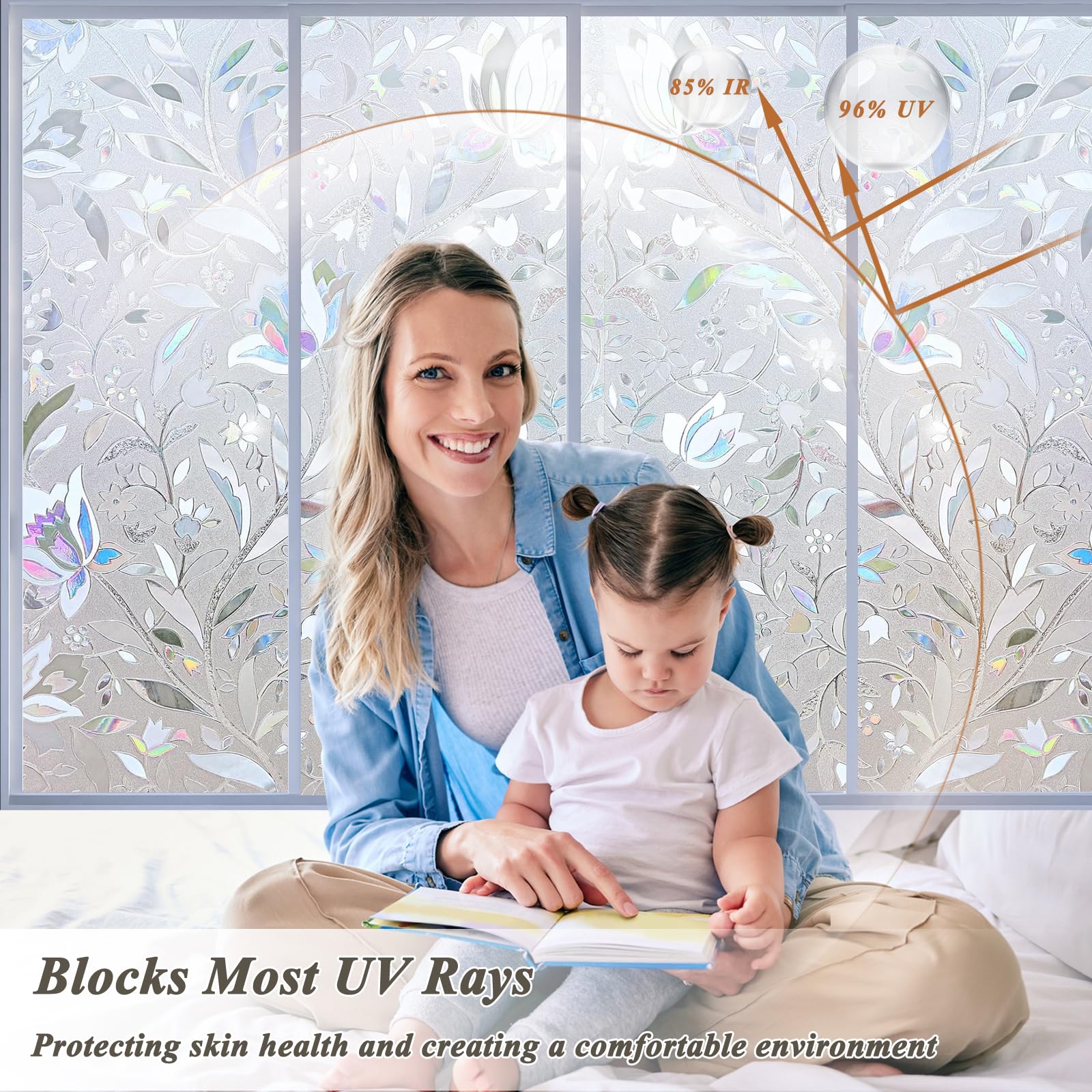 HONLONE Stained Glass Window Privacy Film - Image 2