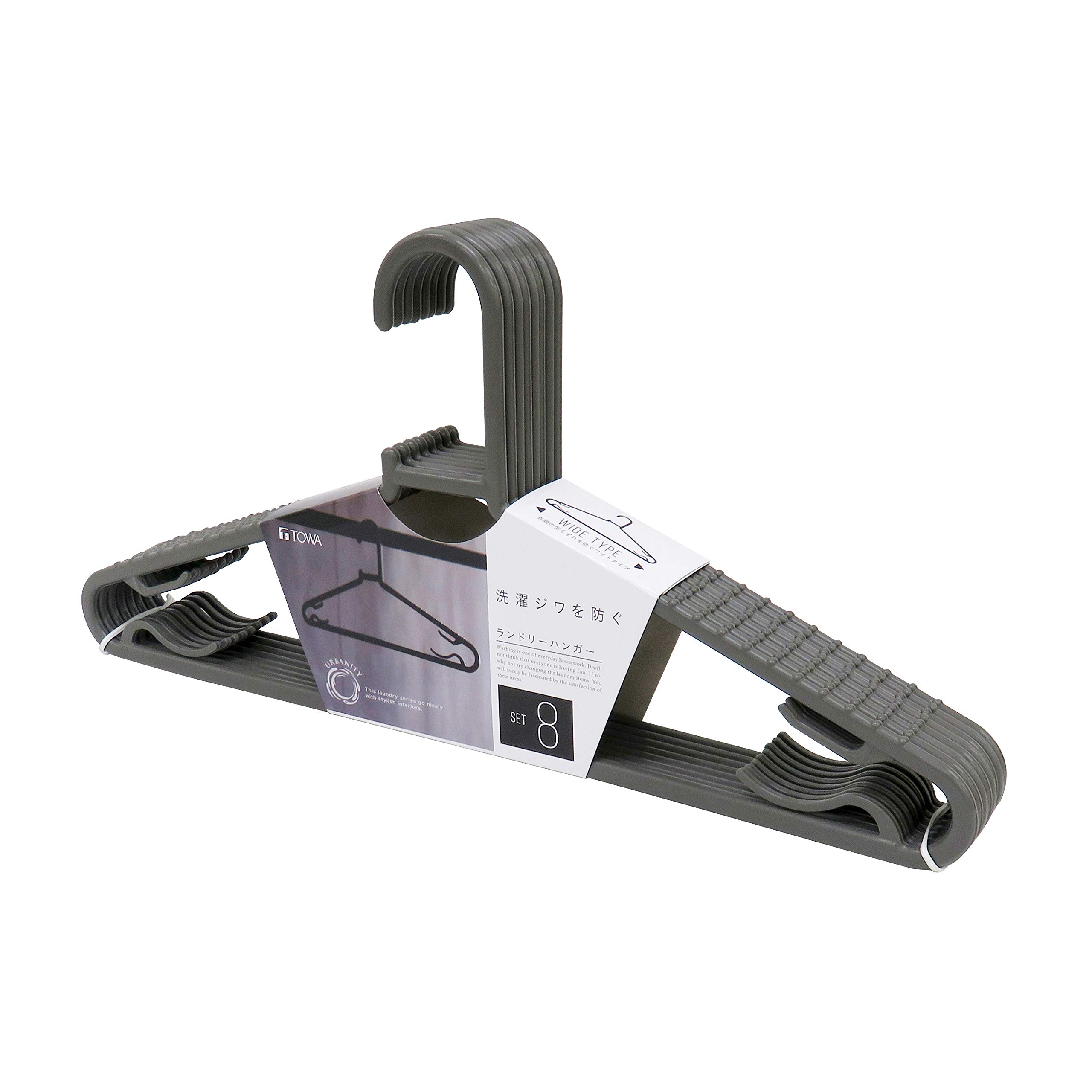 Amazon.co.jp: 東和産業 洗濯物ハンガー グレー 約20×41×1cm UB