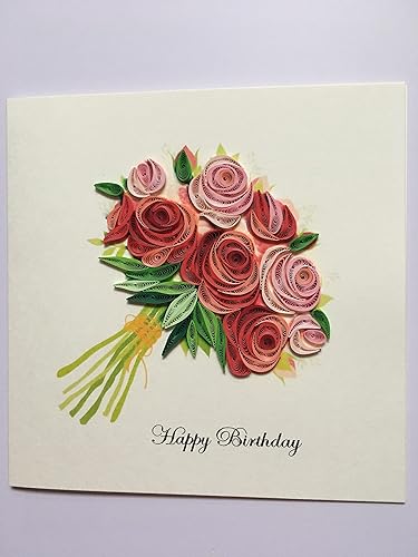 Miniatura 5 de Tarjetas de felicitación de tulipán, tarjetas de felicitación únicas de papel hechas a mano para el día de la madre, día del padre, Navidad,