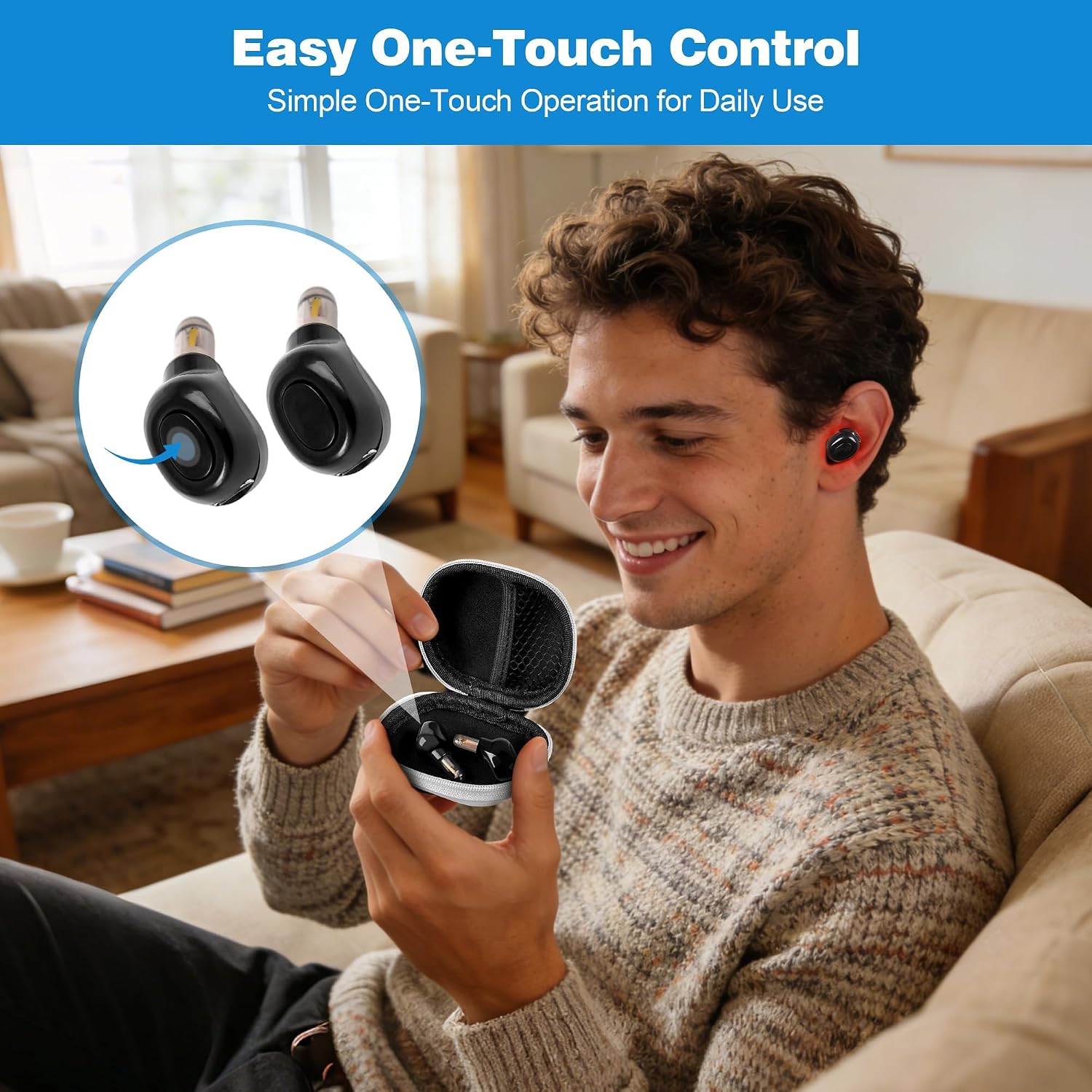 2026 Upgraded 650nm Red Light Device – LED Wellness Device for Ears and Nose, Hands-Free Design, Lightweight & Portable for Home, Work & Travel (Black)