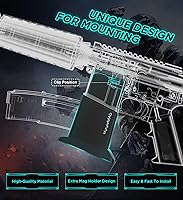 Vista 3 de Soporte de pared para pistola con soporte universal para rifle 223/5.56, pantalla de montaje en pared AR vertical con material PA sólido que permite