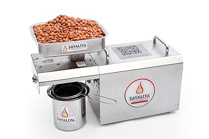 Savaliya Industries SI-702-H Home Use Oil Maker/Press Machine, Made In India, Silver
