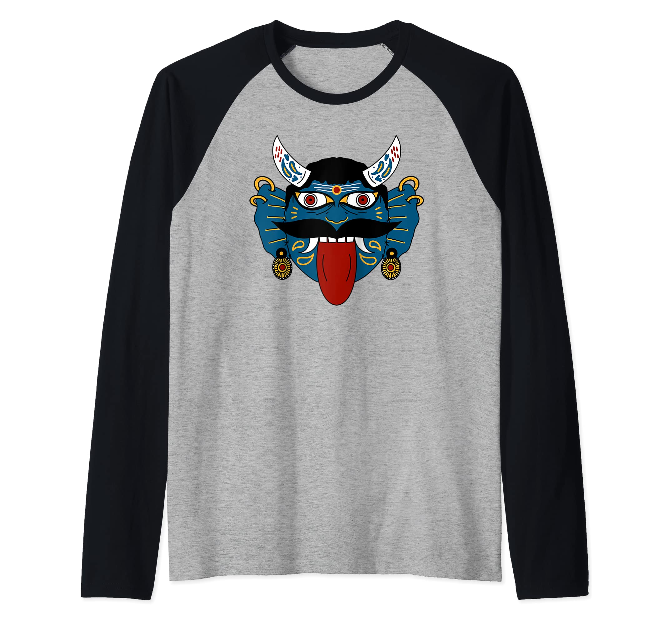 Indian Nazar Battu Evil Eye Protector Drishti Desi Aesthetic Raglan  Baseball Tee