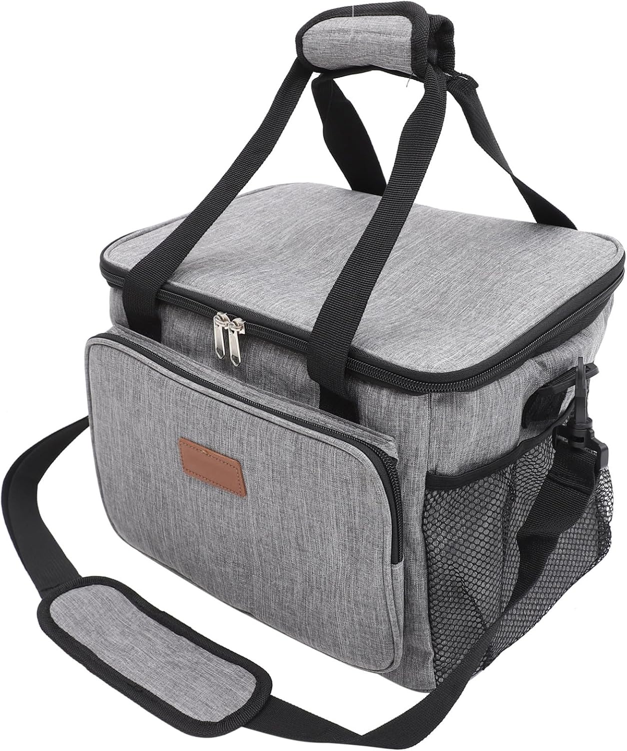 Wear Resistant Travel Sewing Machine Storage Bag Small Oxford Case with Organizer Dustproof and Moisture Resistant Pouch for Outdoor and Home Use Gray