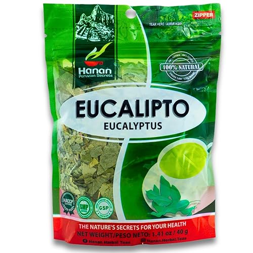 Miniatura 3 de Hanan Hojas secas de eucalipto - Te de Eucalipto, hojas sueltas de eucalipto natural - Eucalipto Hojas Naturales cultivadas en Perú - Té de hierbas,