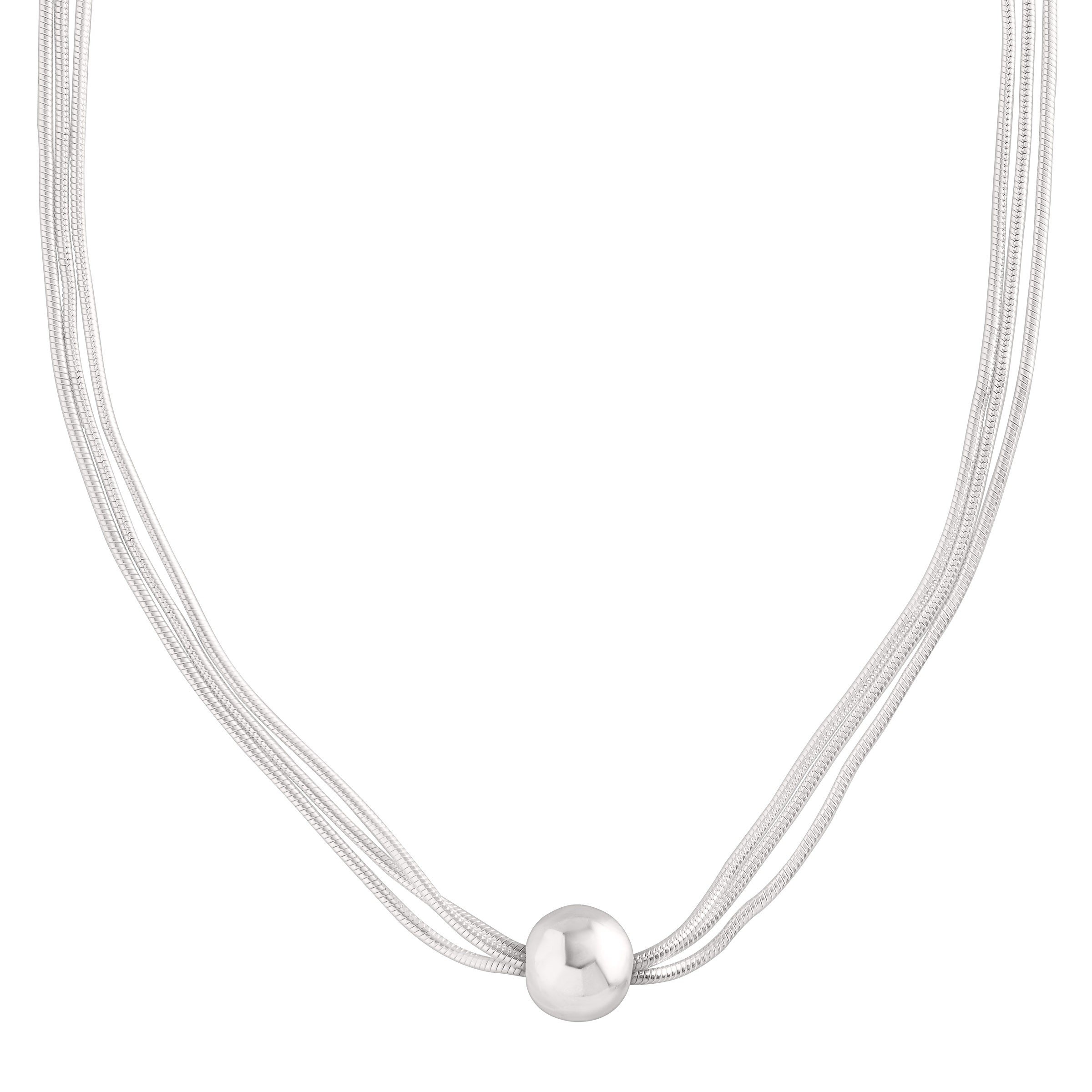 Silpada 'Thoreau' Multi-Strand Bead Necklace in Sterling Silver
