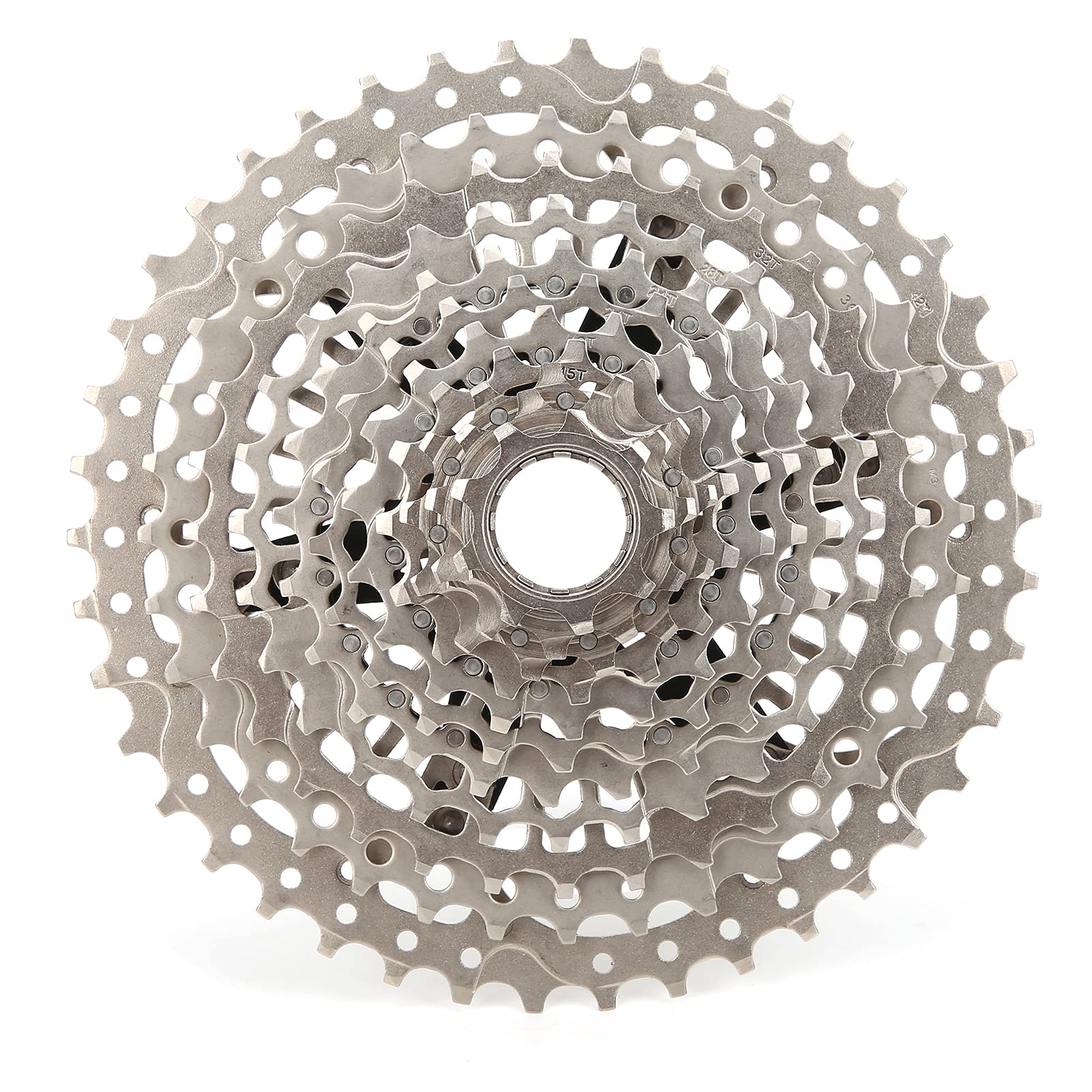 CHICIRIS Cassette Ultraligero Compatible con XD 9-42T de 11 Velocidades, Piñón de Acero Templado y Templado, Rueda para Bicicleta de Montaña Resistente a la Oxidación, Superficie Cromada