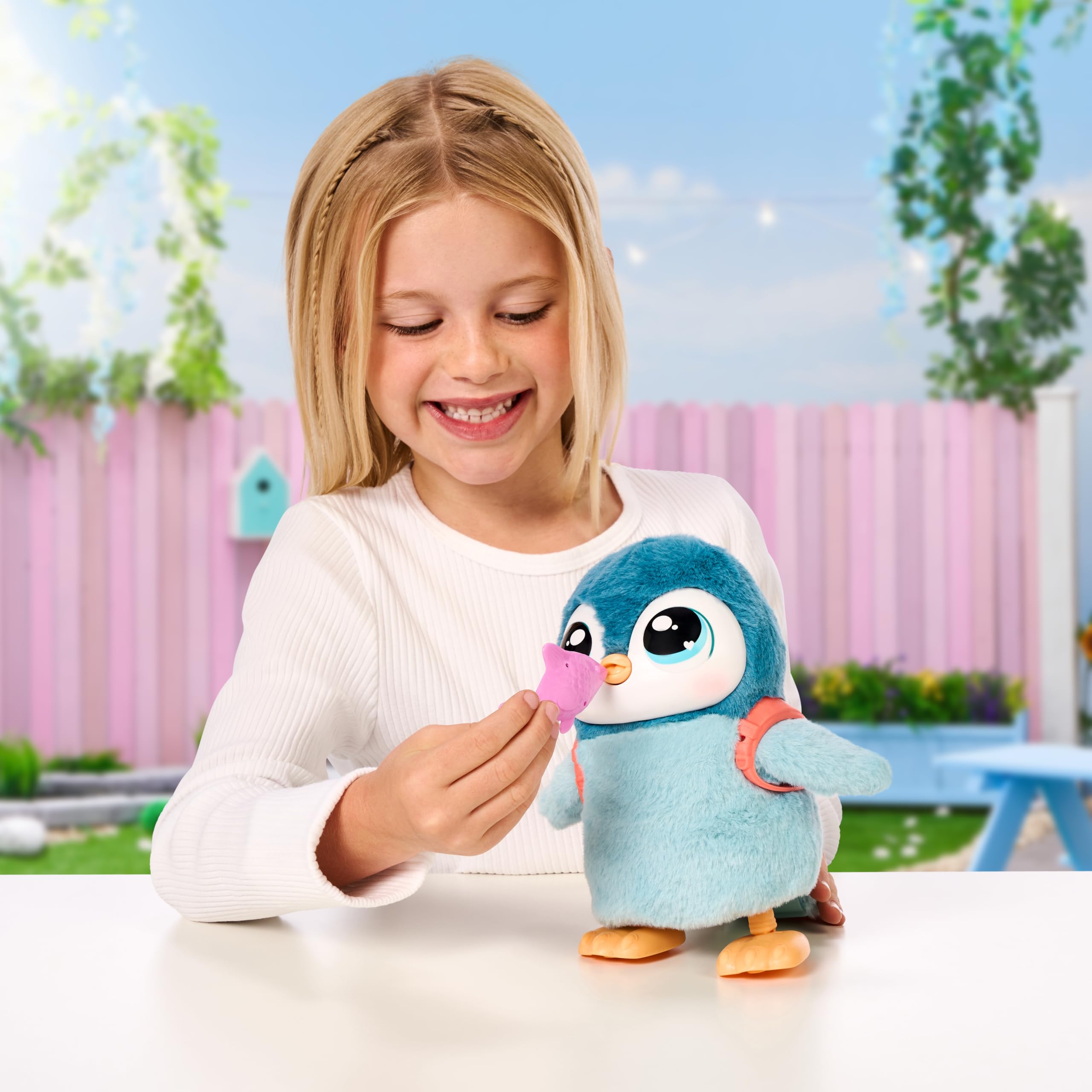 Little Live Pets My Walking Penguin Waddles | Kuscheliger interaktiver Pinguin, der läuft, Tanzt und mit den Flügeln flattert. Über 25 Geräusche & Reaktionen. Batterien enthalten. Ab 5 Jahren.