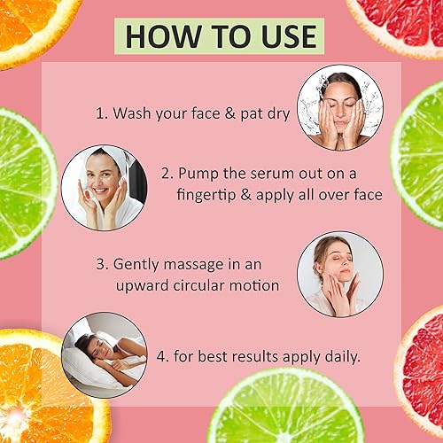 Miniatura 5 de dève herbes Suero facial de vitamina C a base de plantas con ácido hialurónico y vitamina A y E para cuidado personal, 1.0 fl oz (1 oz) con aceite