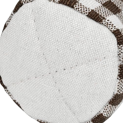 Miniatura 6 de Yoption Funda para patas de silla, de lino y algodón a cuadros café, fundas protectoras para patas de muebles, almohadillas antideslizantes