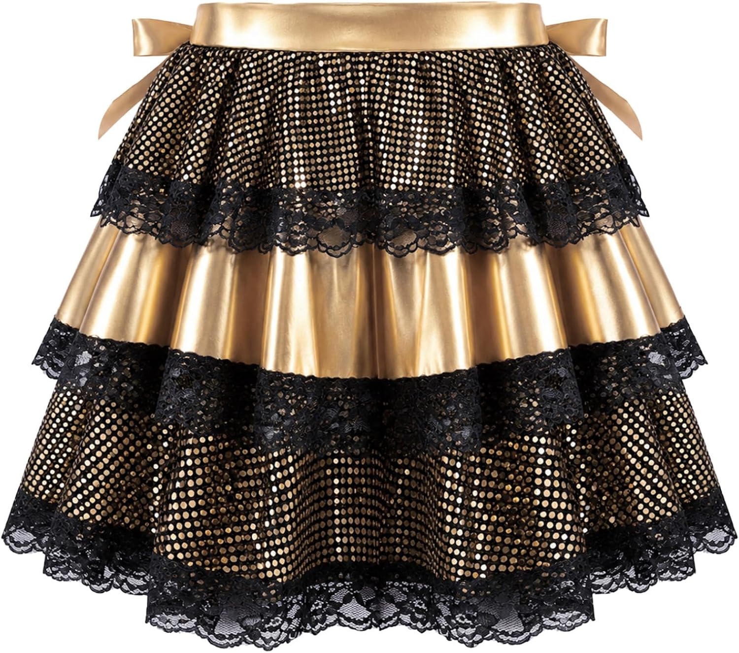 Kids Y2k Skirts Ruffle a Line Skirts Dance Wear