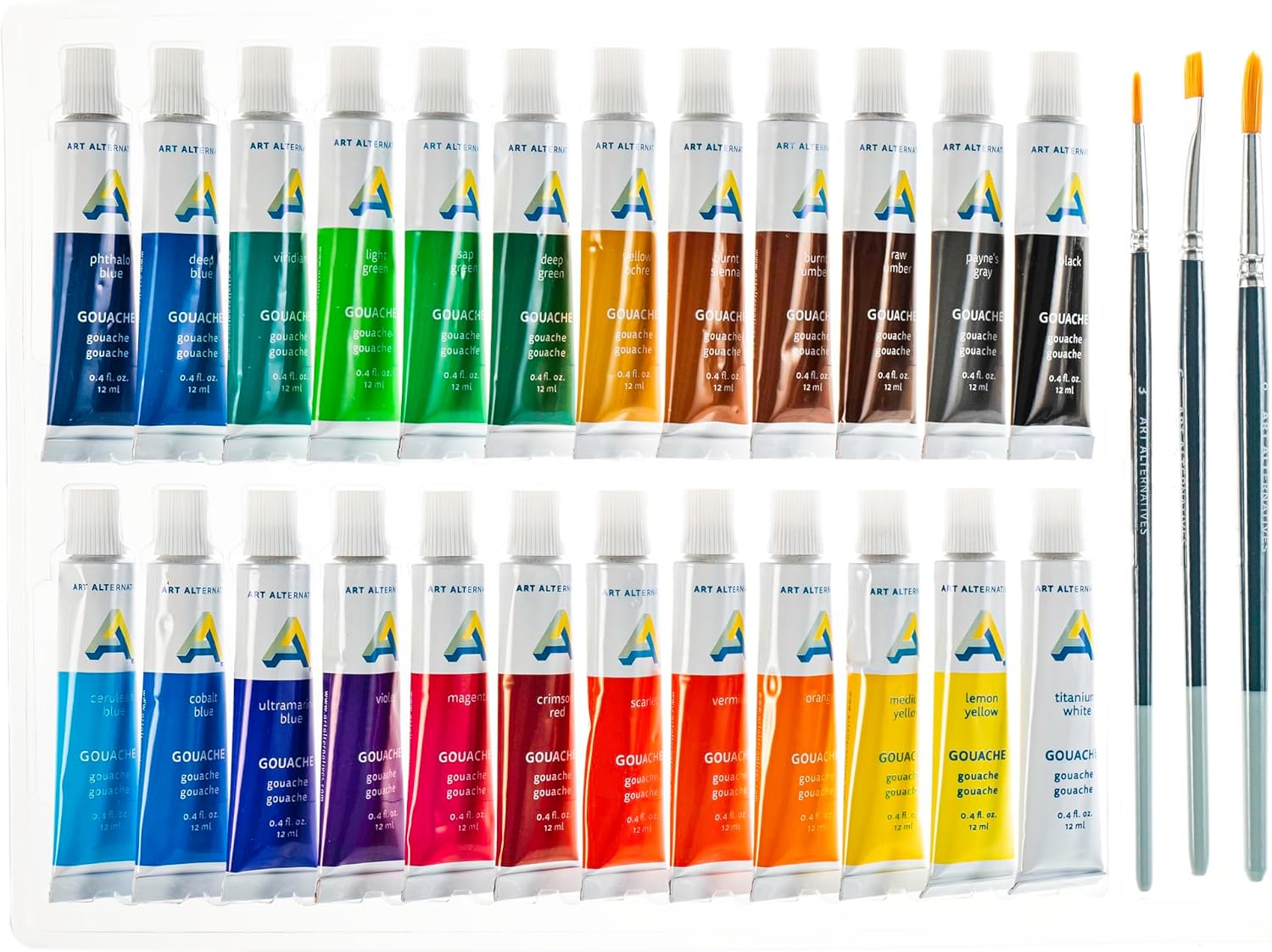 Art Alternatives Economy Paint Sets Gouache, 24 - Colors, Multicolor