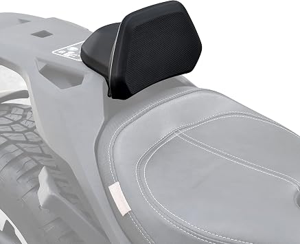 SAUTVS 1Up Driver Backrest for Can-Am Ryker 2019-2026 | Fits Ryker 600 900 Sport Rally, HDPE Material, Requires Max Mount, Lumbar Support, Replace #219400960