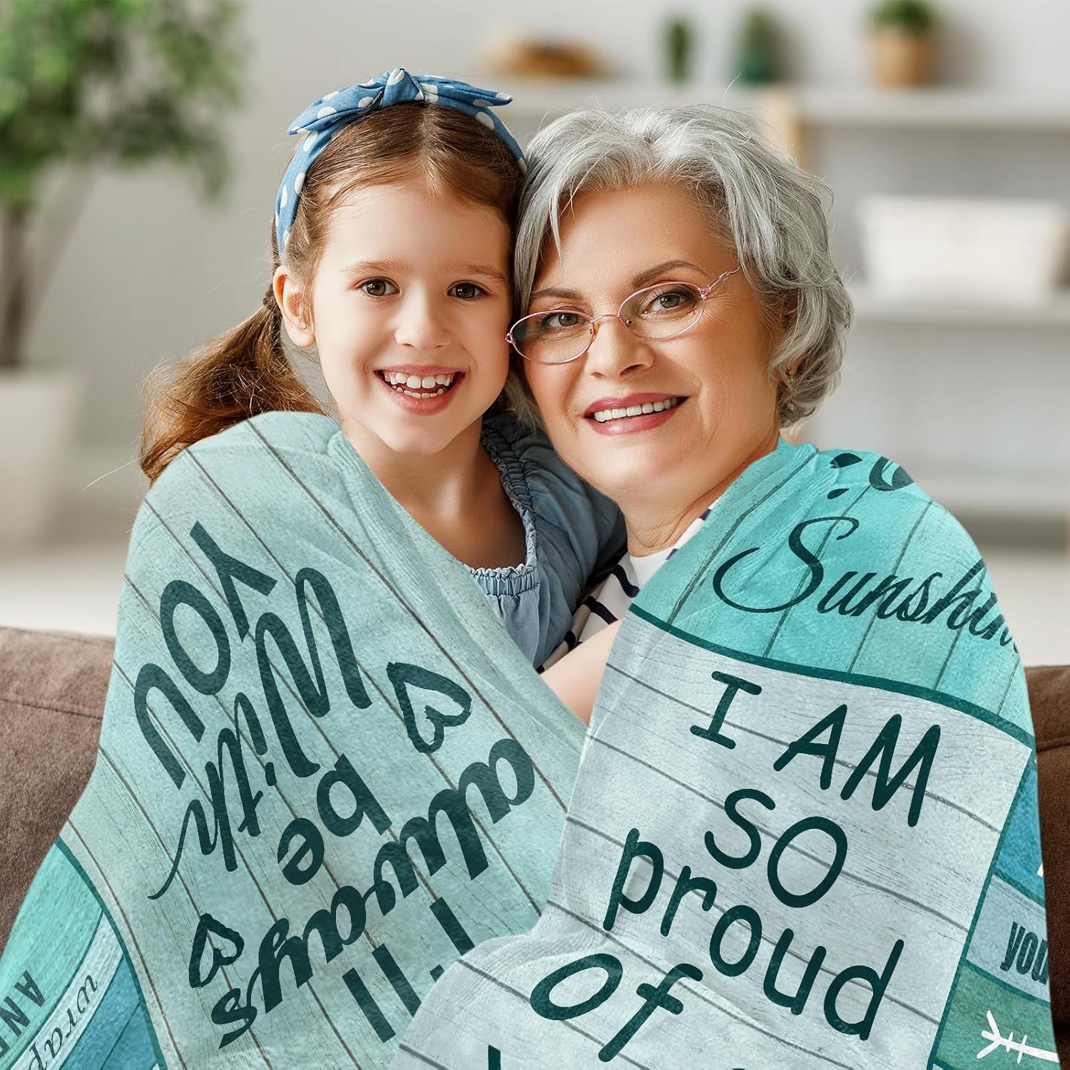 Granddaughter Gifts from Grandma, Granddaughter Blanket Throws, Graduation Gifts for Birthday Christmas Valentine Special Occasions 60"x50" - Image 2