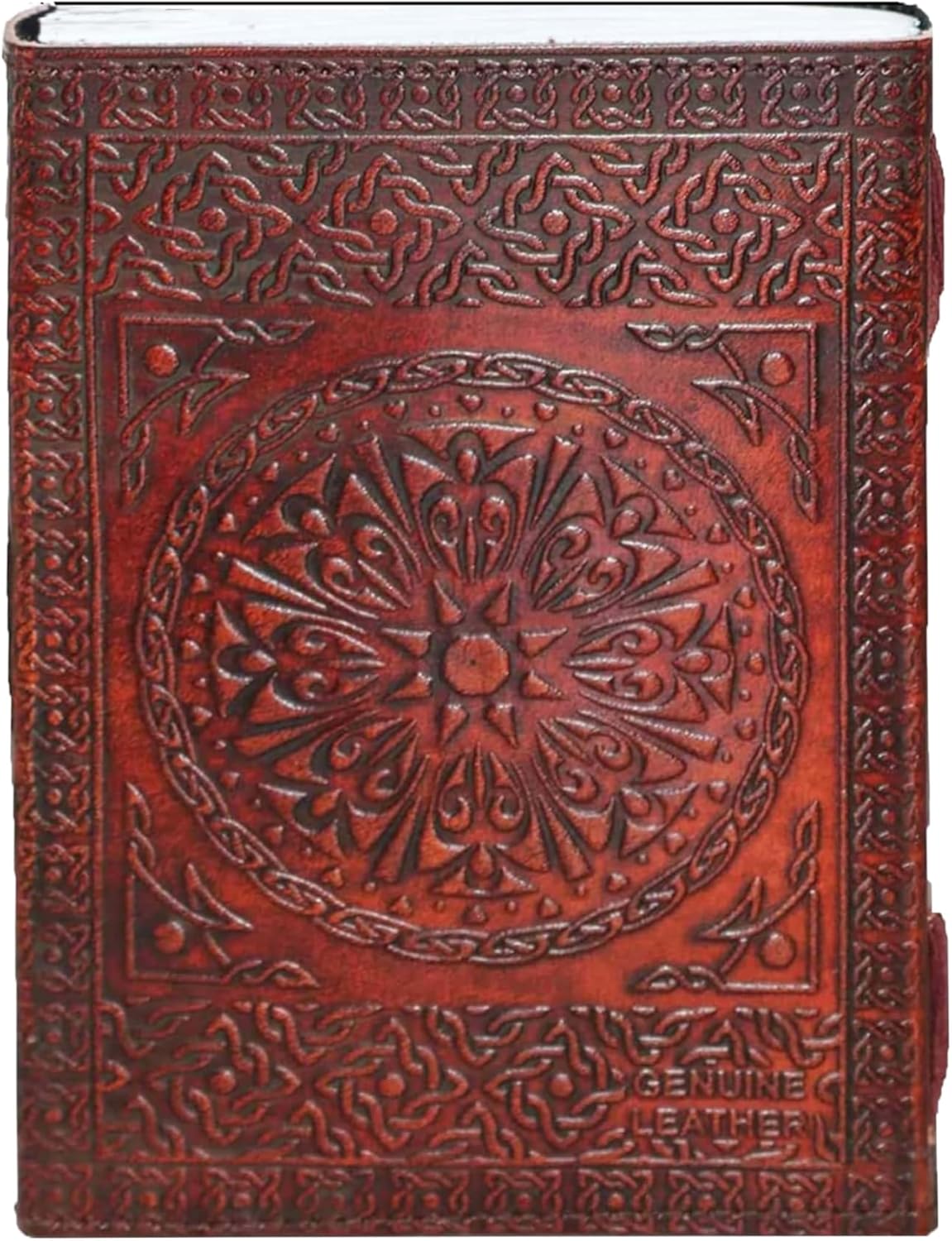 A5 cm double dragon Leather Blank Notebook grimoire leather journal book of shadows spell book leather diary journal notebook sketchbook gift for artists