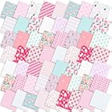 Oudain 60 Pcs 10 x 10 Inch Pastel Christmas Quilting Fabric Squares Vintage Christmas Fat Patchwork Precuts Pink Green Gingerbread Man Nutcracker Fabric Bundles for Xmas DIY Craft Sewing Handmade