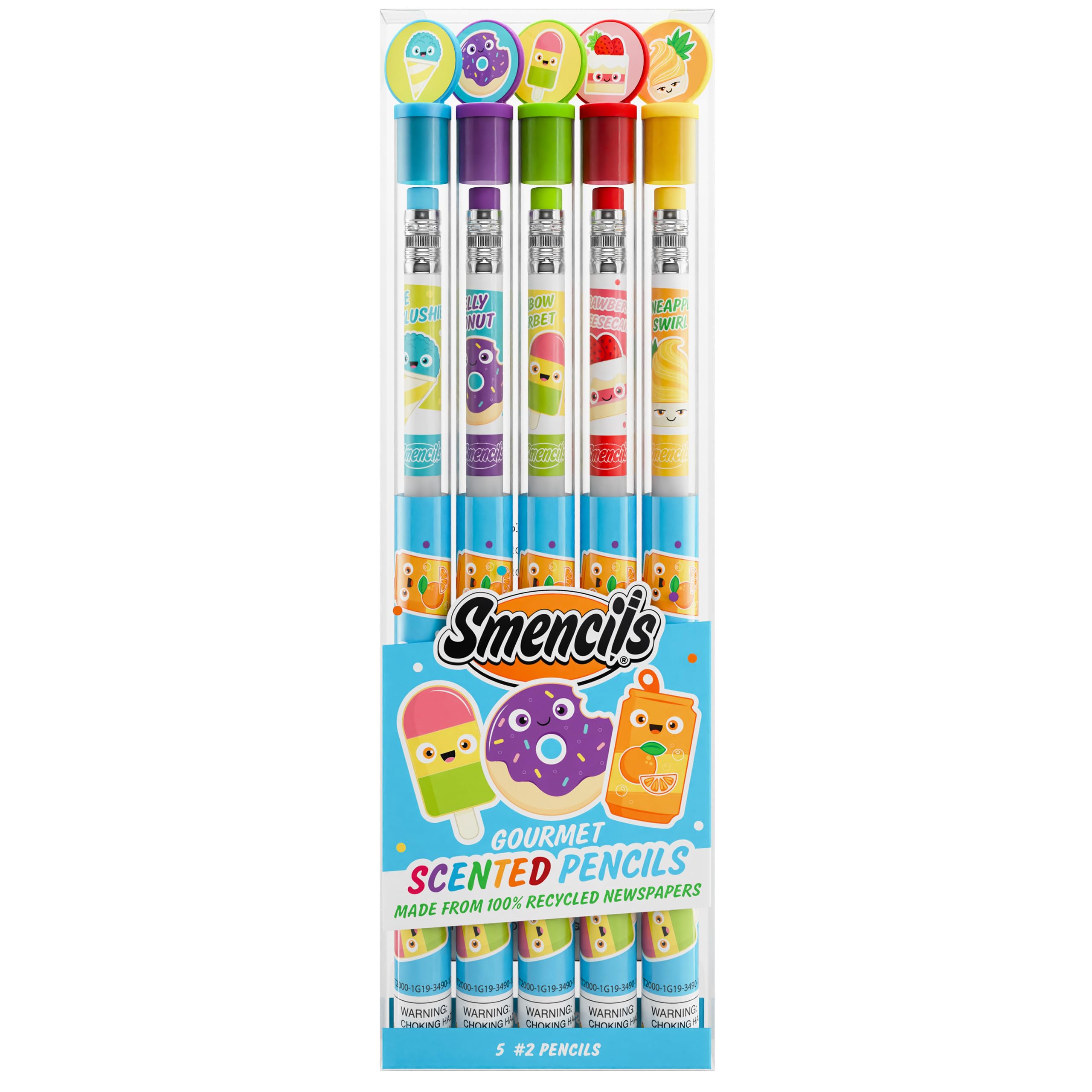 Scentco Graphite Smencils 5-Pack of HB #2 Scented Pencils : Amazon