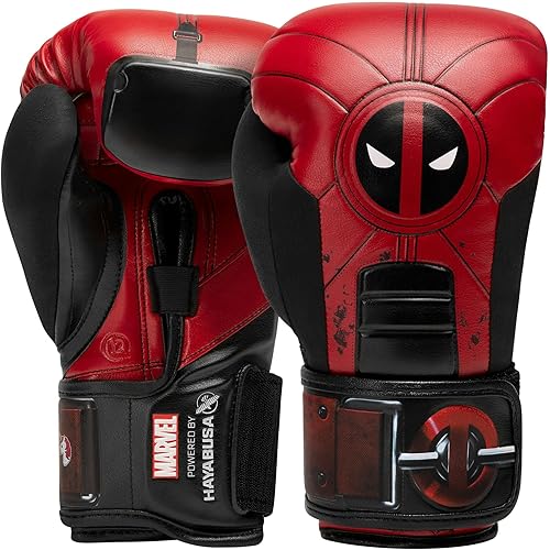 Miniatura 13 de Hayabusa Marvel Hero Elite - Guantes de boxeo para hombres y mujeres deadpool,Hulk,Wolverine,Batroc,Pantera negra,Viuda negra,Captain