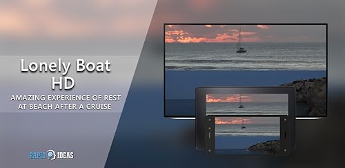 barco solitário gratuito HD - decore seu quarto com belas paisagens na sua TV HDR 4K, TV 8K e dispos