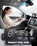 NO.1 Magnetic Baby Car Camera, 5'' 1080P IPS Magnetic Mount Monitor, Auto Night Vision, 360° Rotation Car Camera for Baby with Zoom & Mirror Mode, USB-Powered Baby Monitor for Rear Facing