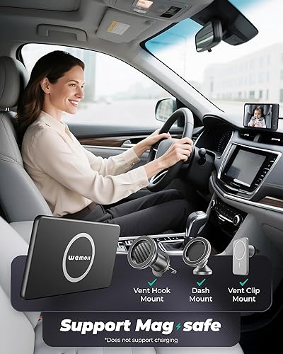 Miniatura 3 de NO.1 - Cámara magnética para automóvil de bebé, monitor de montaje magnético IPS de 5 pulgadas, visión nocturna automática, cámara de automóvil de