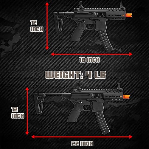 Miniatura 3 de EMERBU EMERBU - Pistola de bolas de gel de grado profesional mejorado por EMERBU - Cuerpo de metal y nailon - Alta potencia de 11.1 V - Juego