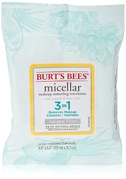 Burts Bees Micellar Makeup Removing Towelettes - Coconut and Lotus Water 10 Pc, 10 Count
