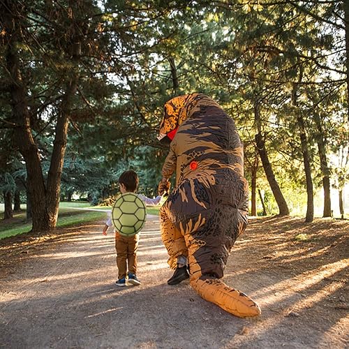 Miniatura 5 de NOLITOY Animales de peluche, disfraz de tortuga para cosplay, disfraz de Halloween, concha de tortuga, accesorios de disfraz de EVA para niños,