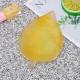 Paleta de gel de unhas, paleta de plástico de resina, artesanato requintado loja de manicure salão loja salão de beleza para casa(Céu estrelado amarelo)