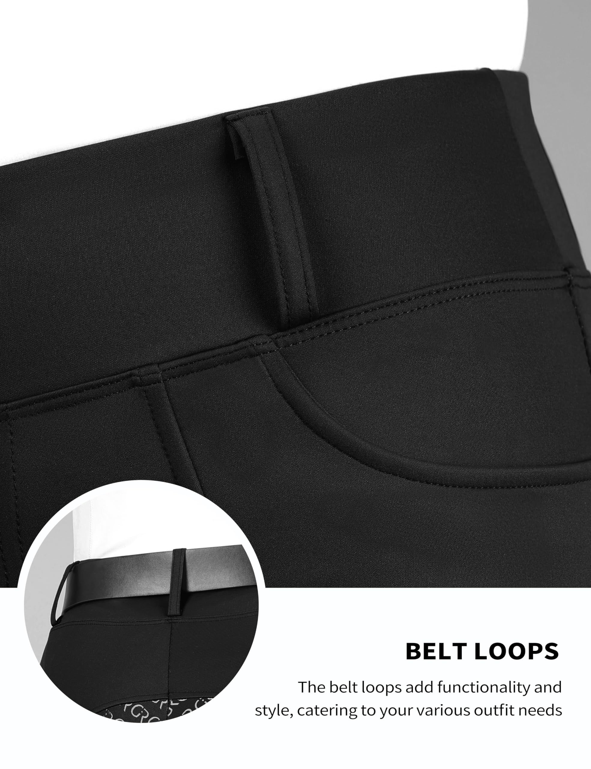 Pantaloni da equitazione da donna, a vita alta, con impugnatura in silicone