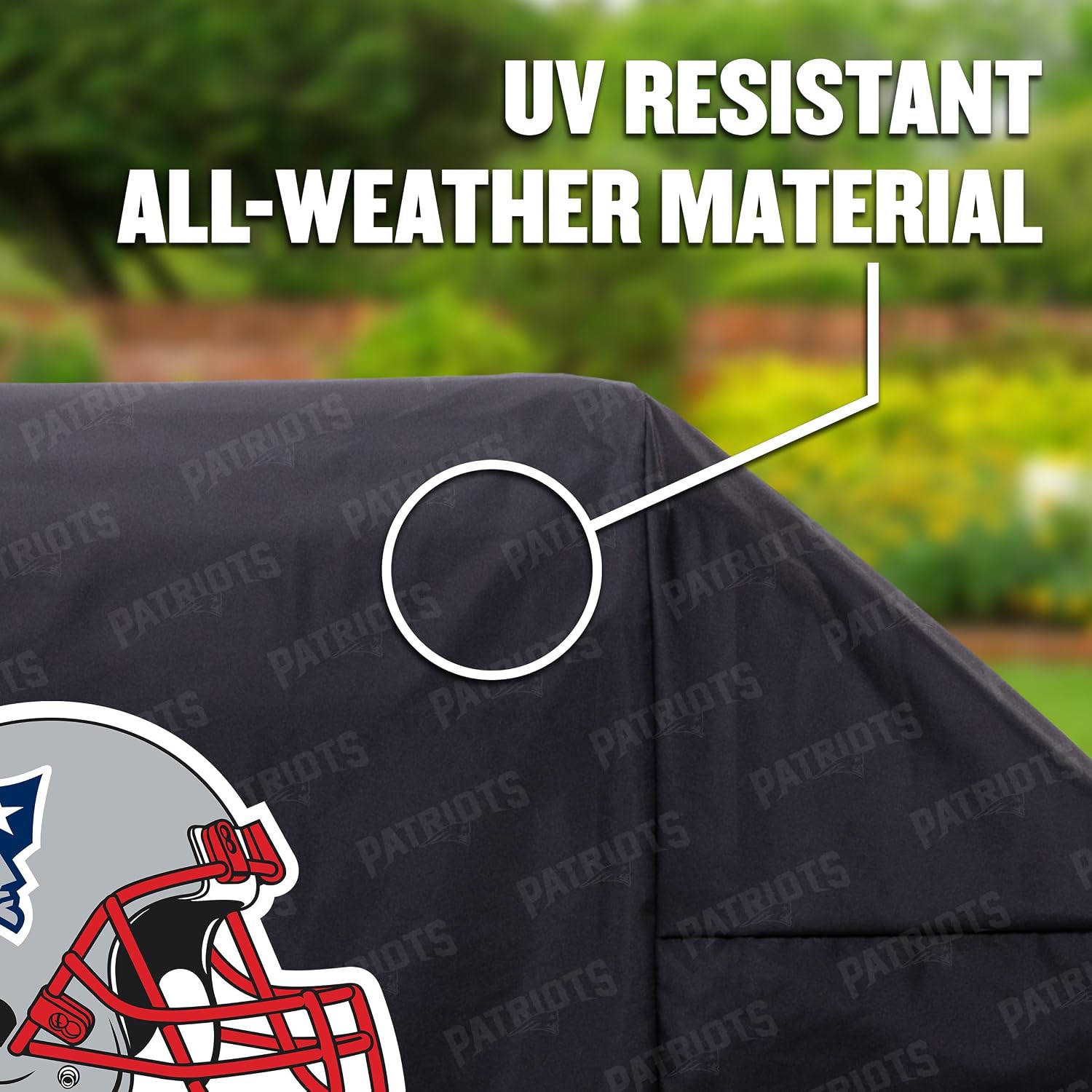 YouTheFan NFL Heavy Duty Waterproof Grill Cover – UV Resistant, Durable Polyester BBQ Cover, Weatherproof Protection for Outdoor Gas or Charcoal Grills, for Grills up to 5’ Wide