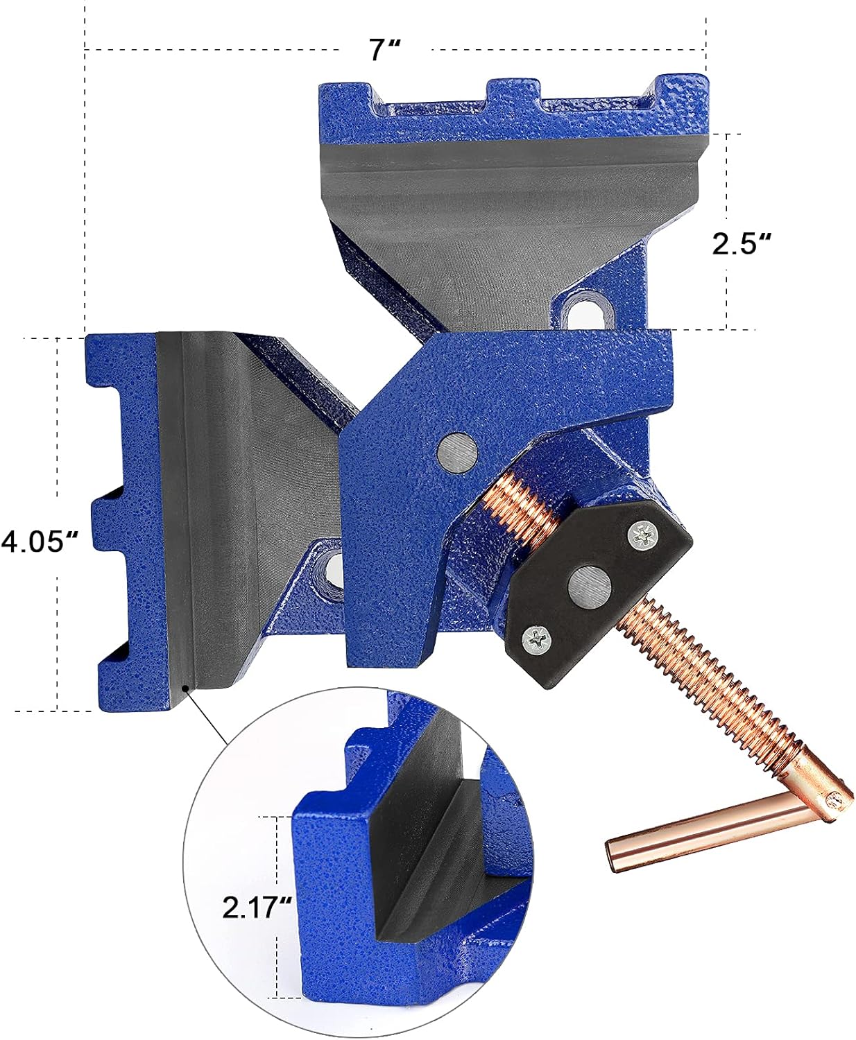 BETOOLL Cast Iron Welders Angle Clamp - - 