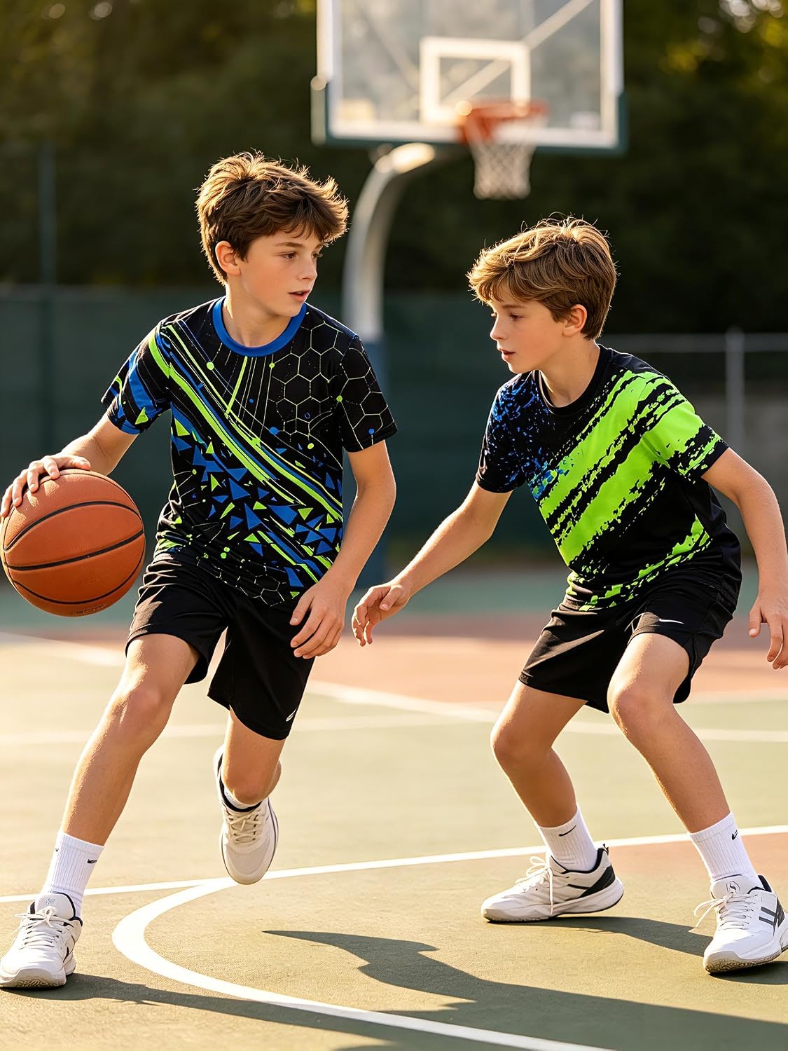 Boys Athletic T-Shirt Dry Fit Moisture Wicking Tee for 7-14Y image 4