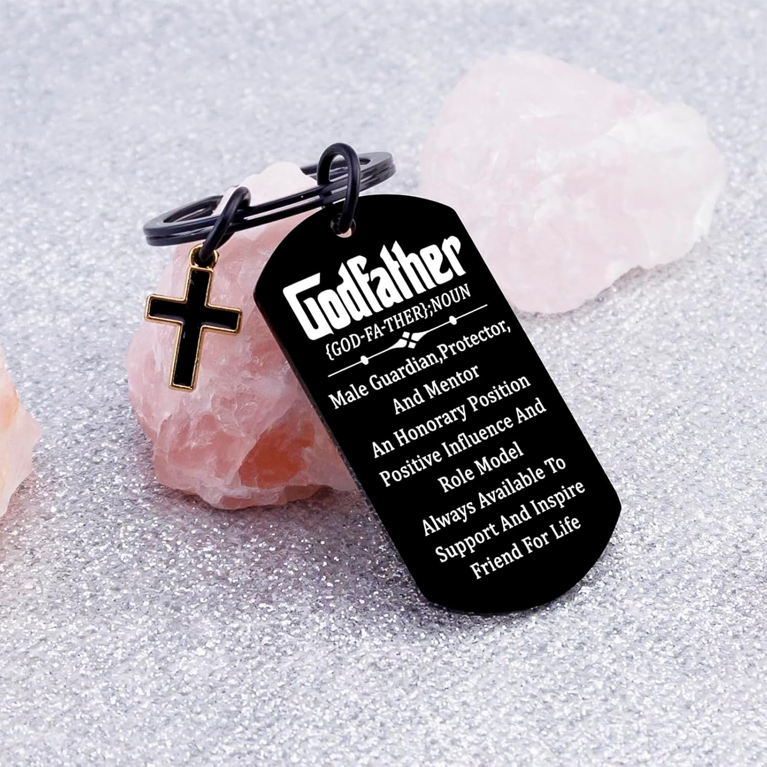 Godfather Proposal Gifts The Godfather Gift Keychain Godparents Proposal Gift from Godchild God Father Christmas Fathers Day Birthday Stuff for Men God Parents Presents For Baptism