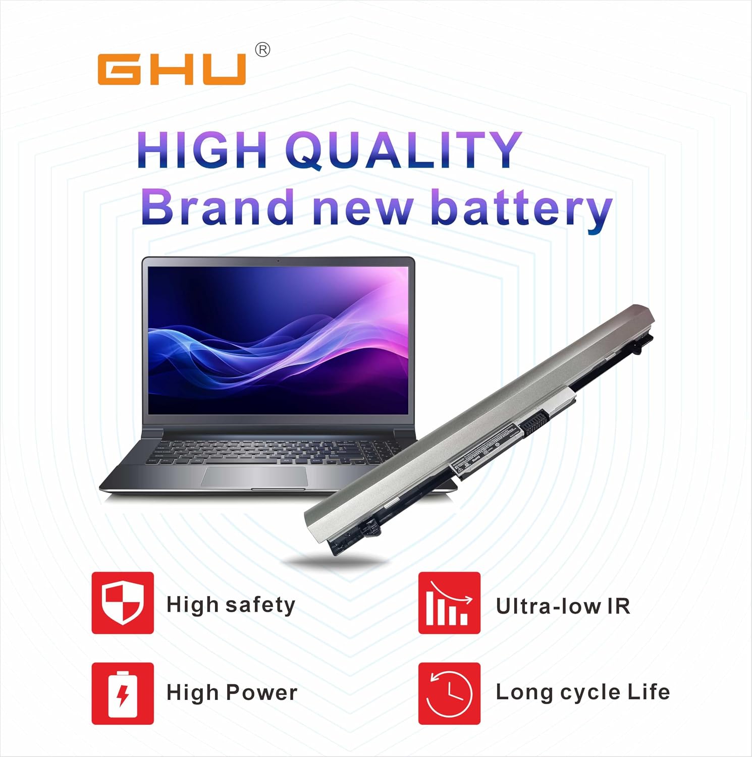 GHU RO04 RO06XL 38Wh Battery Replacement for HP ProBook 430 G3 440 G3, Compatible with 805292-001 HSTNN-PB6P
