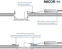 Vista 7 de NICOR Lighting DLE621202KRDWH - Kit de iluminación empotrada, color blanco, 6 pulgadas