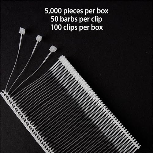 Miniatura 3 de Perco 5,000 piezas de 1.969 in 2 pulgadas de plástico transparente regular para etiquetas de etiquetas T  Se adapta bien con pistola de etiquetado