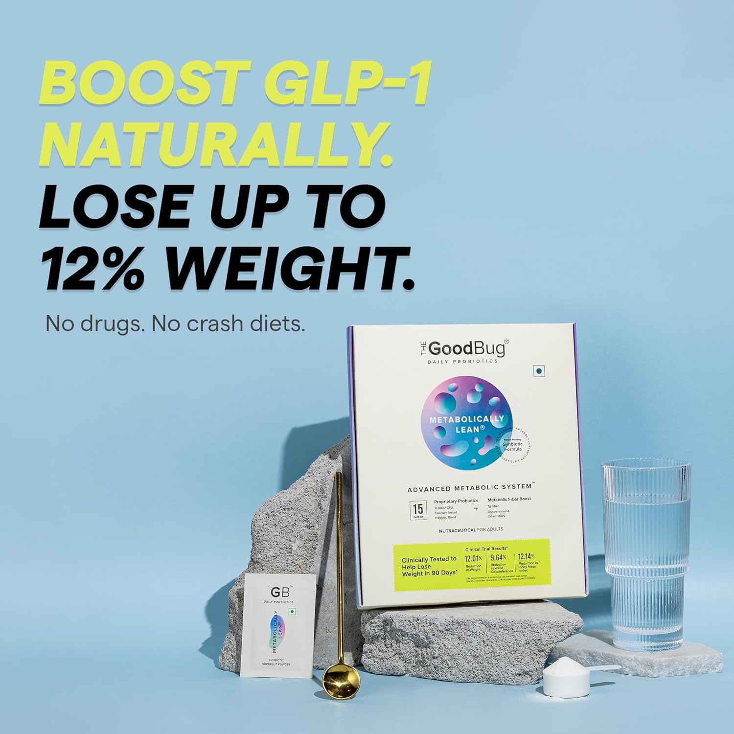The Good Bug Metabolicly Lan: Advanced Metabolic System | Weight loss | 16 B CFUS Probiotics Supplement + L-Carnitine + 7G Prebiotics Fiber | Increases GLP1, reduces metabolism and naturally crawings The Good Bug Metabolicly Lan: Advanced Metabolic System | Weight loss | 16 B CFUS Probiotics Supplement + L-Carnitine + 7G Prebiotics Fiber | Increases GLP1, reduces metabolism and naturally crawings