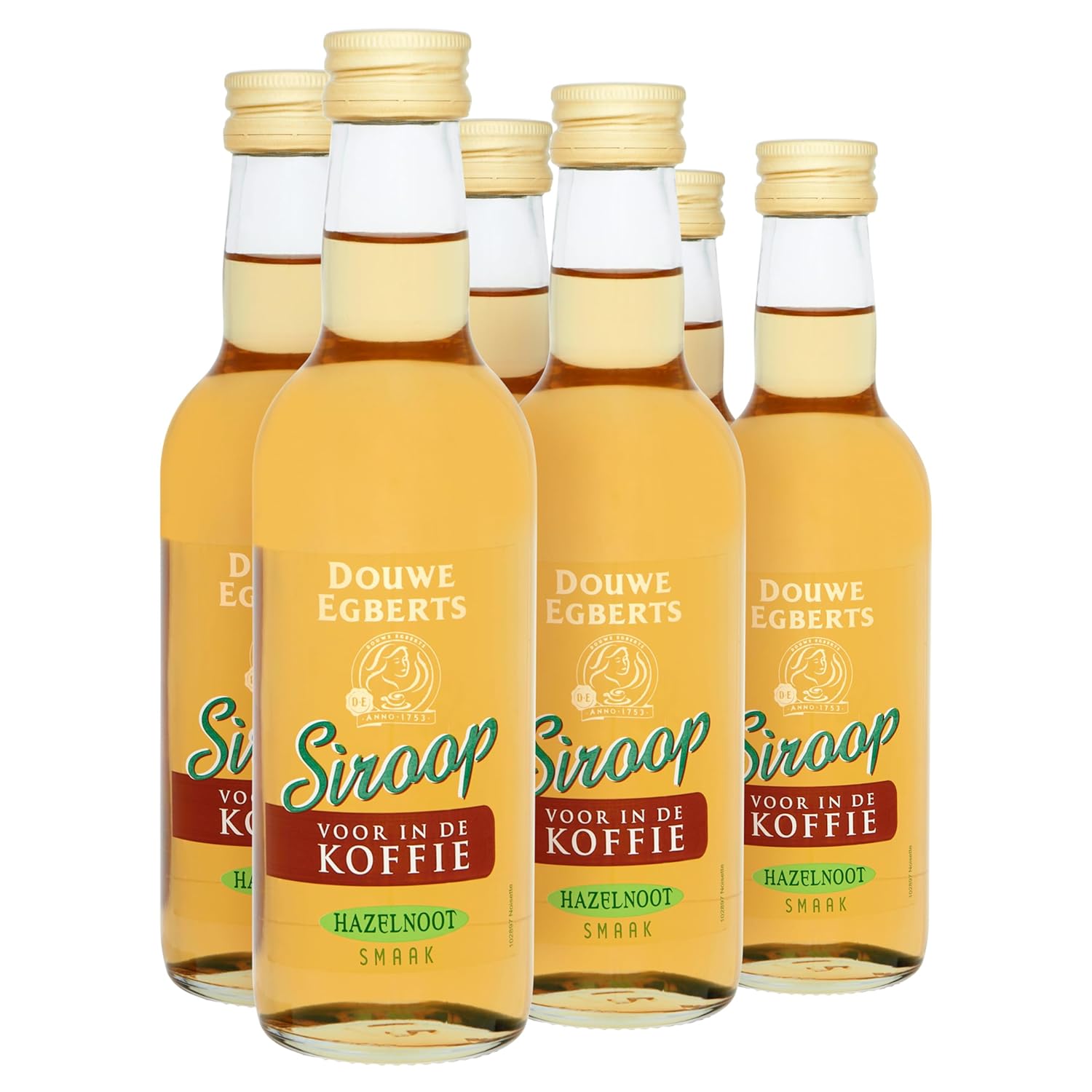 Douwe Egberts Hazelnut Coffee Syrup 6x 250ml