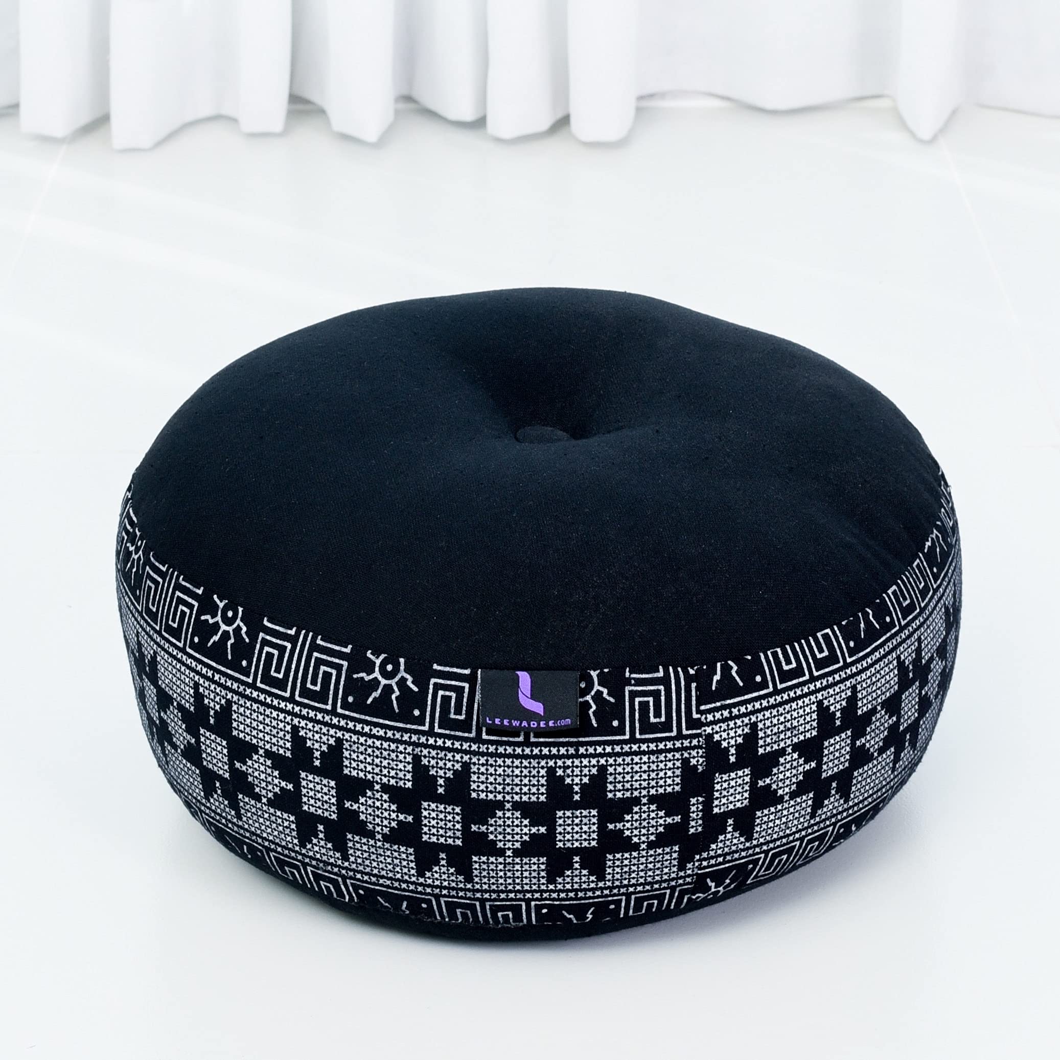 Leewadee Set Méditation Compact Zafu & Zabuton - Petit Coussin Kapok Yoga Zen Zazen