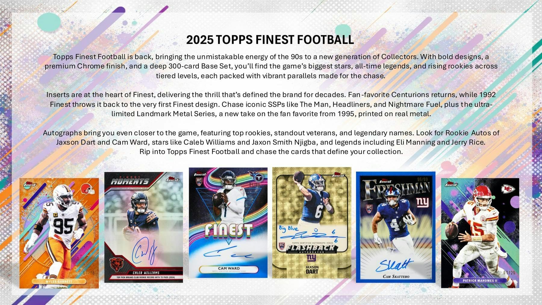 Amazon.com: 2025 Topps Finest Football Hobby Box - 6 Packs, 2