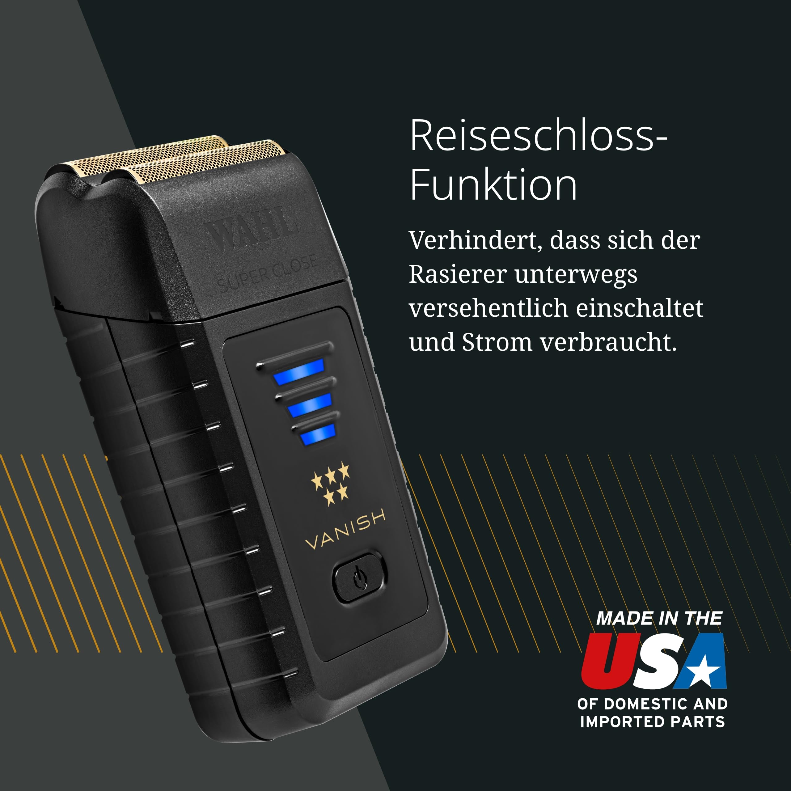 Wahl Vanish - Finishing Tool - Rasierer für eine glatte Rasur & ein sauberes Finish