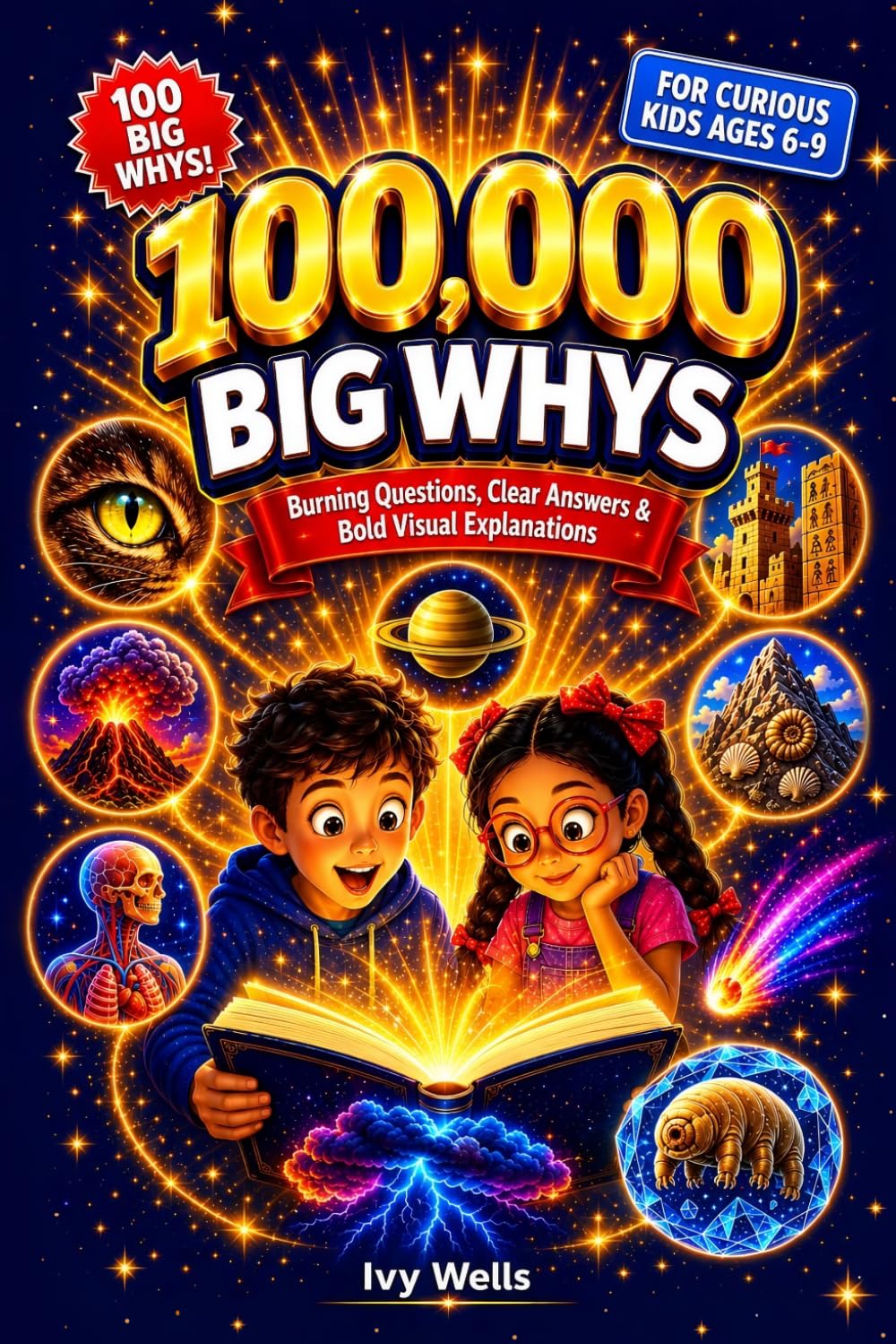 100,000 Big Whys for Curious Kids: Burning Questions, Clear Answers, and Bold Visual Explanations for Kids Who Never Stop Asking Why (Ages 6-9)