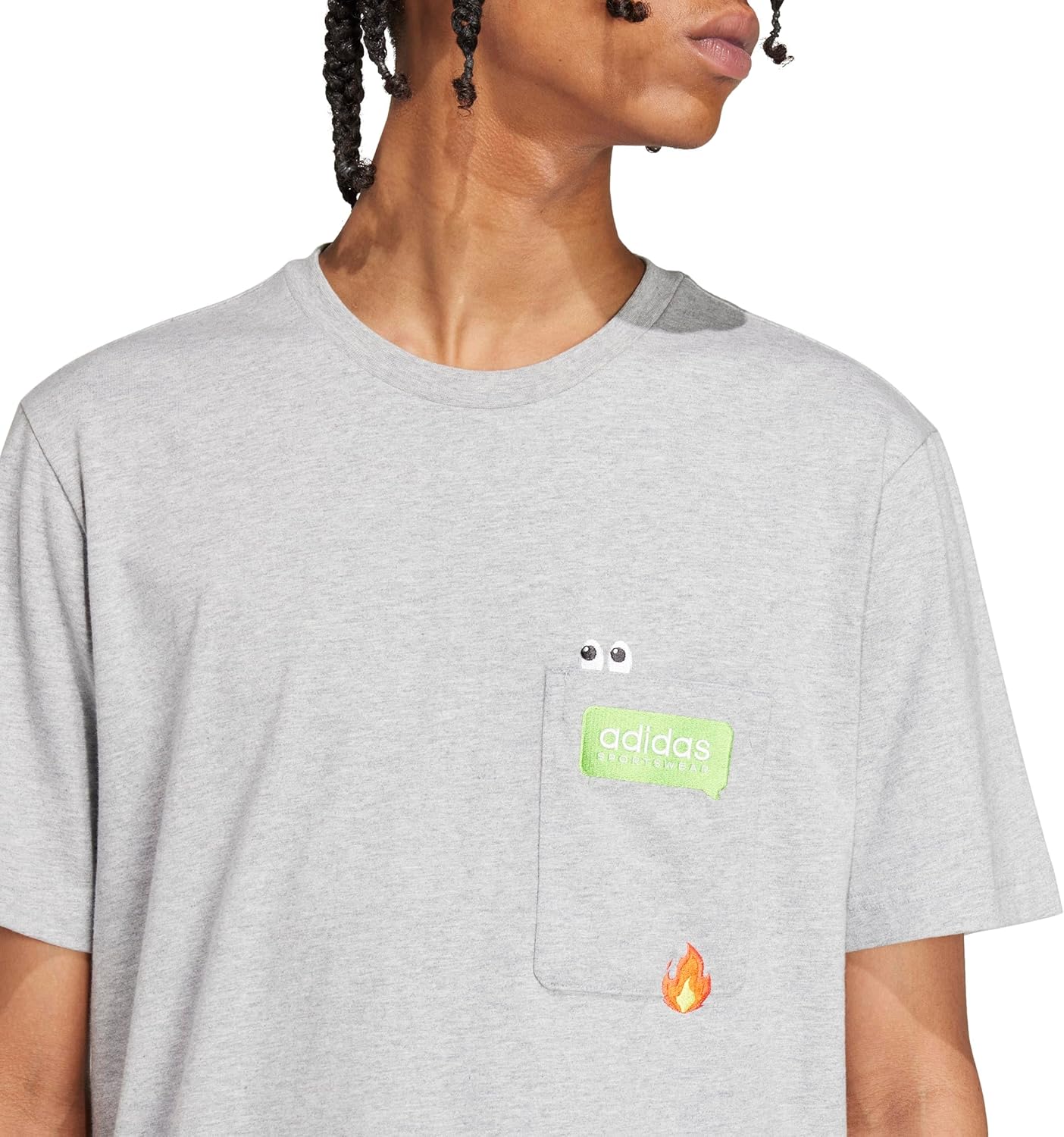 Adidas Mens Remoji Pocket T-Shirt - Image 3