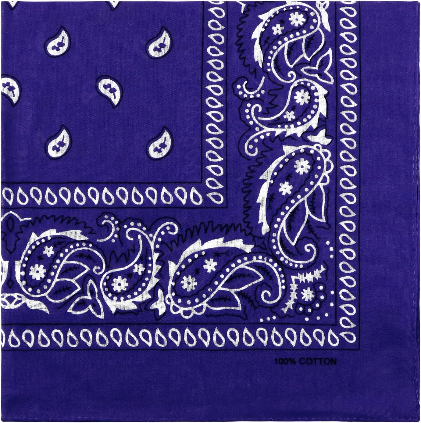 Cotton Bandanas Face Mask Square Scarf Headwear Headbands for Men & Women