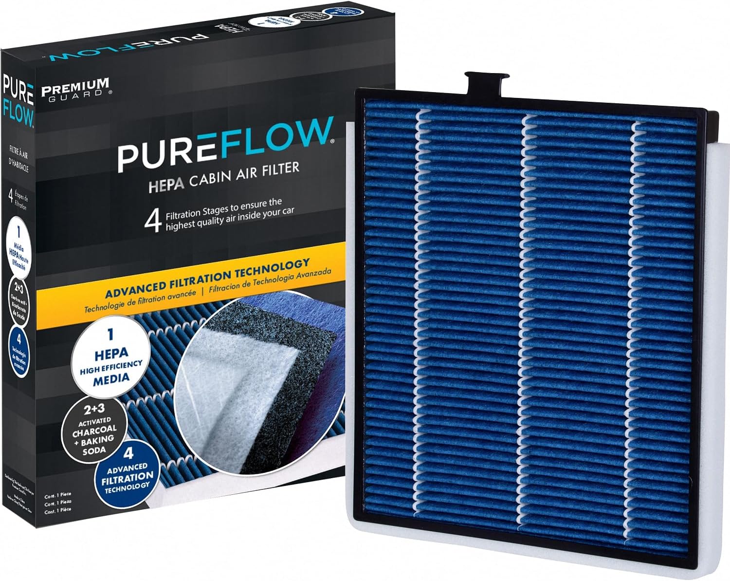 PureFlow HEPA Cabin Air Filter PC5459HX | Fits 2003-2008 Honda Pilot, 2001-2006 Acura MDX